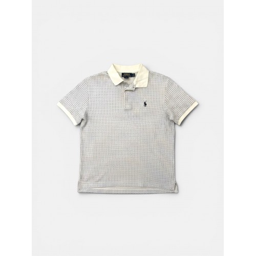 Polo Ralph Lauren Ανδρικό Polo Λευκό με Micro Print